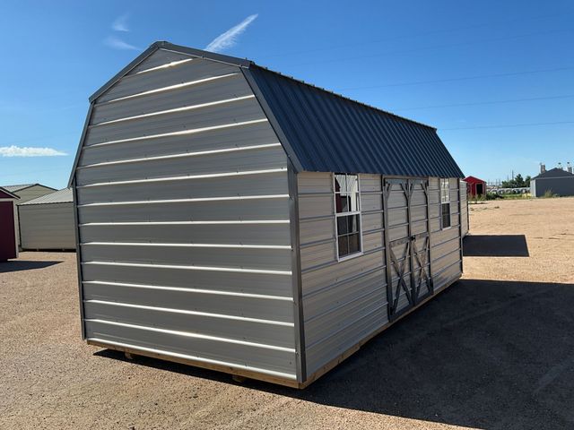 Explore the Derksen 10x20 Side Lofted Barn with Ash Gray